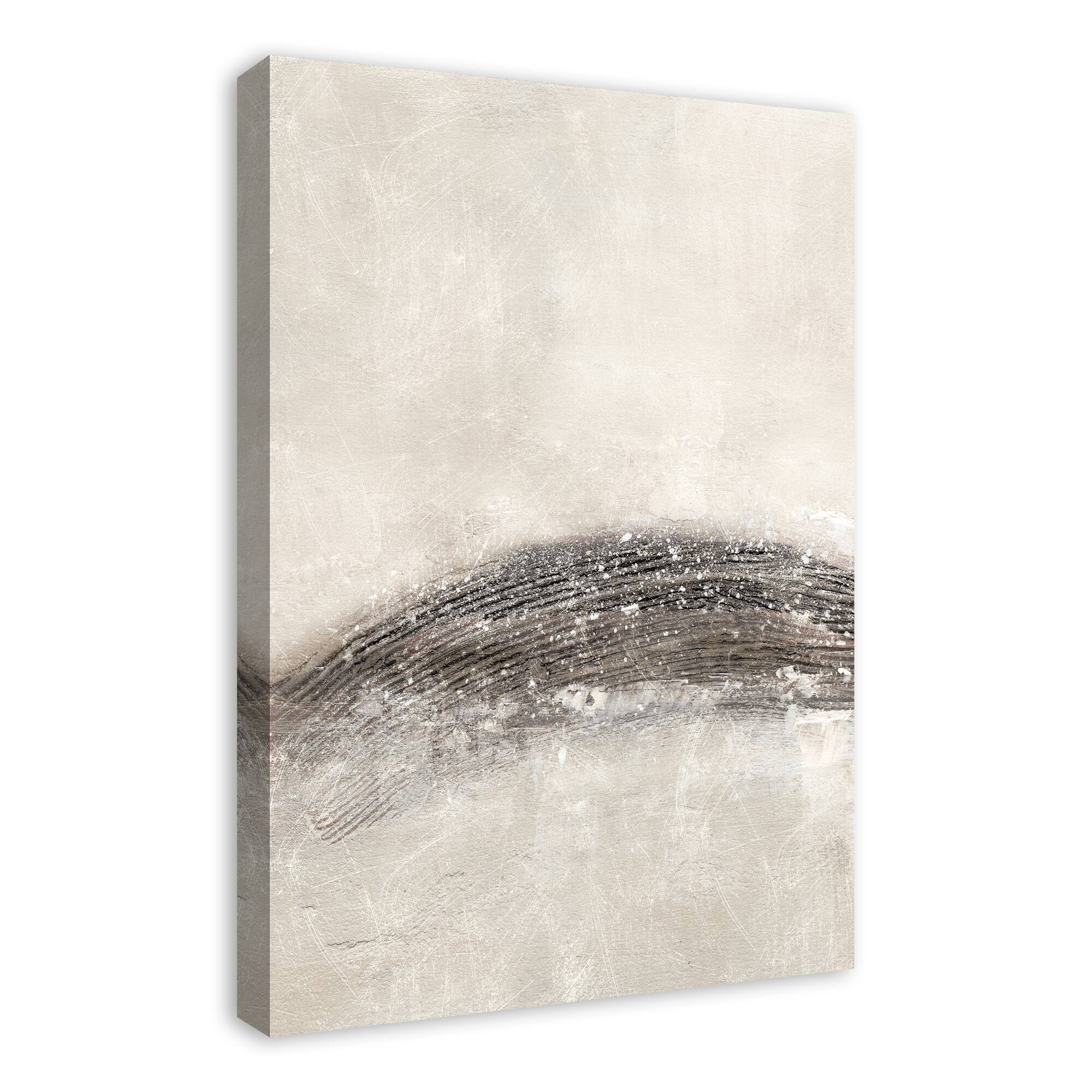 Shimmer Gray Abstract II 20" x 30" Canvas Wall Art